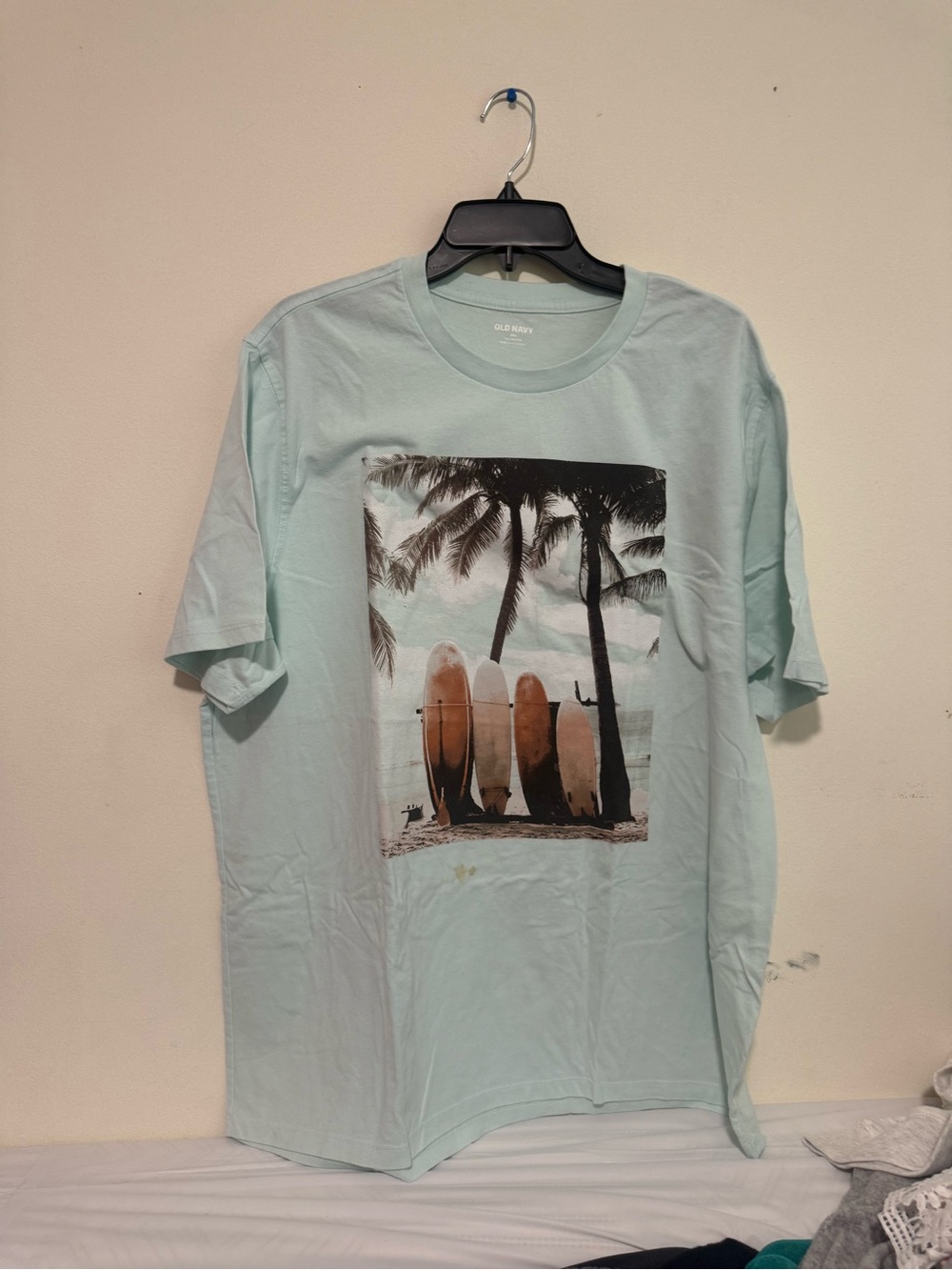 Old Navy Light Mint Surf Graphic Short-Sleeve Tee